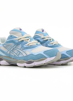 Женские кроссовки asics gel-nyc cream arctic sky