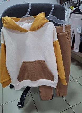 Новый утепленный флисом детский костюм для мальчика, на рост 98 тм эла