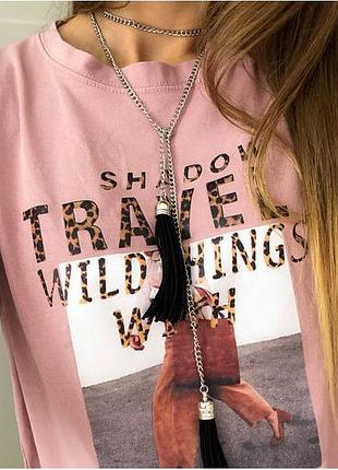 Цепочка-чокер под серебро