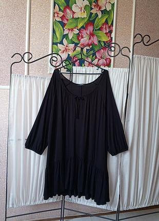 Красива чорна натуральна туніка evans.