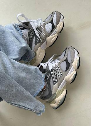 Кроссовки new balance 9060 rain cloud grey