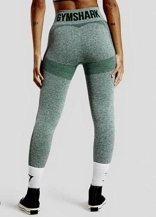 Gymshark жіночі компресійні лосини для занять спортом зелені утягцючі лосіни gum shark жіночі лосіни для спорту лосини з широкою резинкою