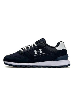 👟 чоловічі кросівки under armour essential runner navy white  👟