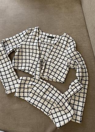 Укорочений жакет і топ, розмір с