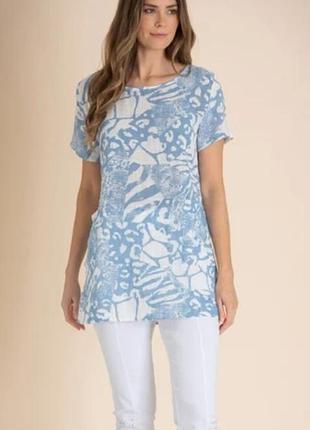 Невероятно элегантная хлопковая блуза kiass
 свободного кроя большого размера.