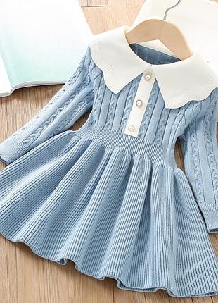 Теплое платье для девочки