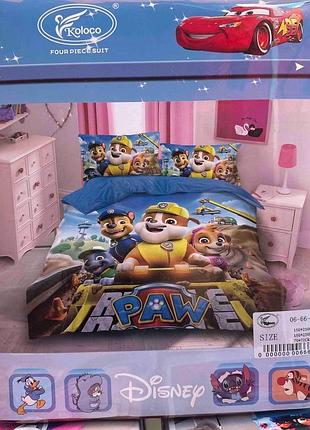 Постільна білизна фланель, герої мультиків