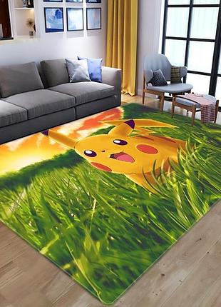 Коврик пикачу 60х40 см зеленый