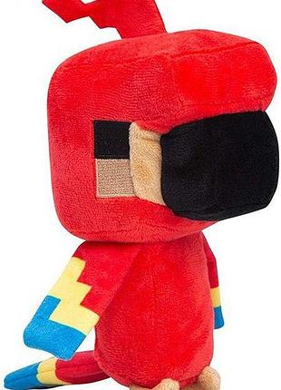 Мягкая игрушка попугай майнкрафт 30 см parrot minecraft уценка