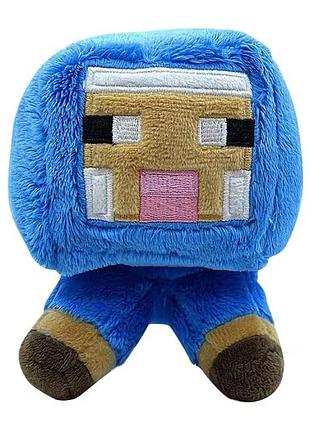 Мягкая игрушка овечка майнкрафт / minecraft синяя