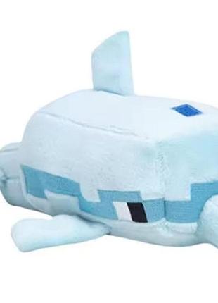 Мягкая игрушка дельфин майнкрафт, 23 см / minecraft