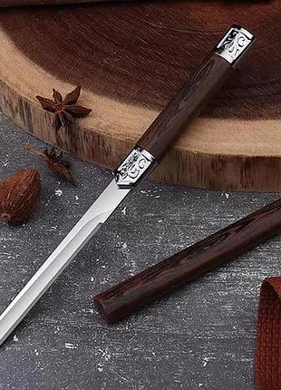 Ніж із неіржавкої сталі багатоцільовий, фіксоване лезо, для овочів, фруктів, стейків, різак