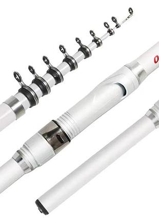 Спінінгове вудлище 1,8 м, телескопічне з вуглецевого волокна