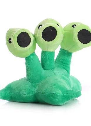 Мягкая игрушка  тристрел растения против зомби 20 см планета зомби