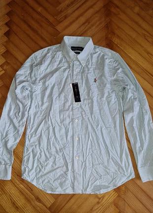 Polo ralph lauren-custom fit нова сорочка в смужку, р.-l