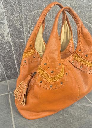 Брендовая кожаная сумка от coccinelle