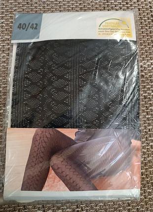 Колготки с геометрическим орнаментом