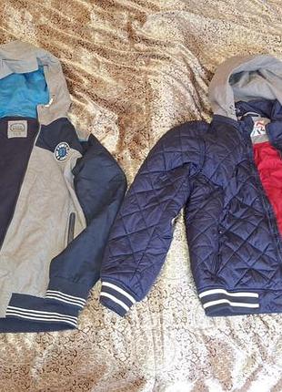 Куртка легкая ветровка и куртка стеганка на рост 158-164