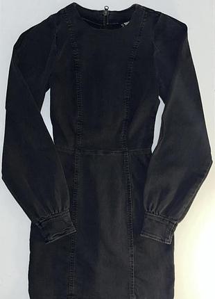 Джинсова приталений сарафан
