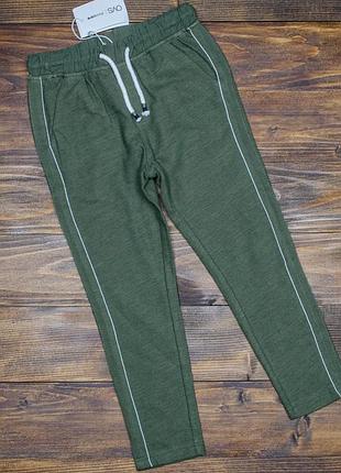 Брюки на мальчика ovs зеленые качественные без утепления