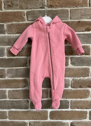 Утеплений чоловічок з капюшоном