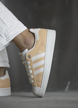 Кеди жіночі superstar бежеві