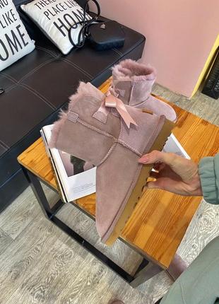 Ugg bailey mini pink угги уггі сапоги