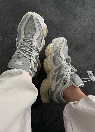 Кроссовки new balance 9060 grey matter pink