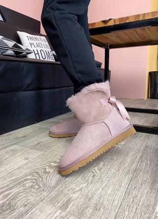 Ugg bailey mini pink угги уггі сапоги2 фото