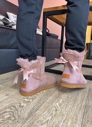 Ugg bailey mini pink угги уггі сапоги3 фото