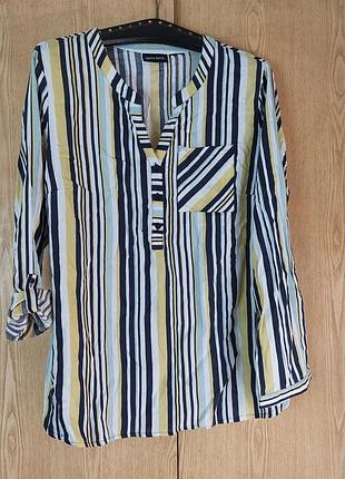 Рубашка поло у яскраву смужку, 2xl-3xl.