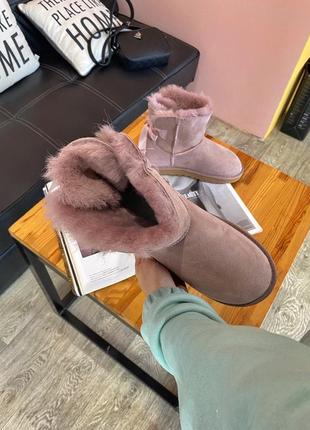 Ugg bailey mini pink угги уггі сапоги6 фото