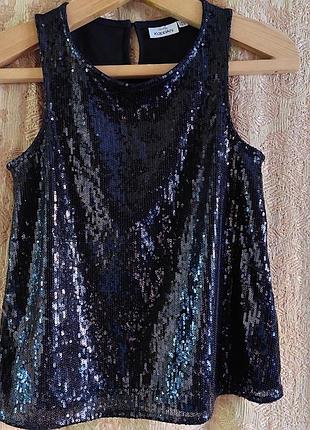 Майка с пайетками kappahl. размер 146/152