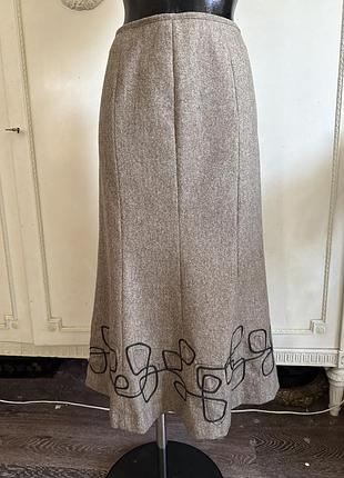 Спідниця міді вовна