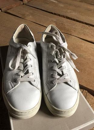 Mango кросівки шкіряні білі