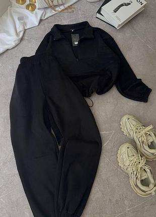 Женский костюм 2ка (кофта на фиксаторах и на молнии + штаны)