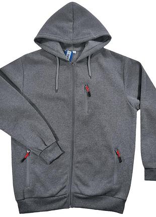 Толстовка зимняя на флисе мужская м, l, 3xl