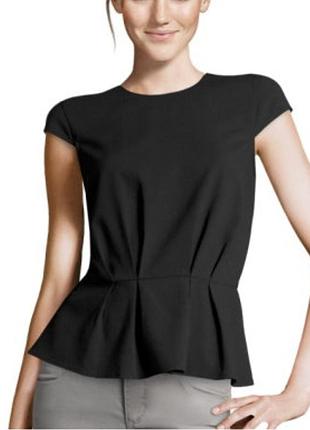 Чорна жіноча блузка h&m на змійці s