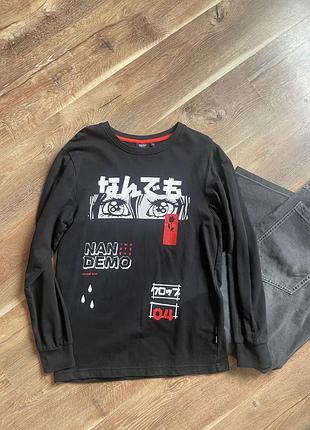 Крутий лонгслів світшот аніме на підлітка cropp