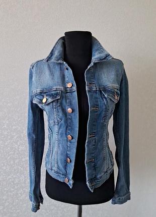 Джинсовая куртка / жакет h&amp;m, р.40 ( xxs)
