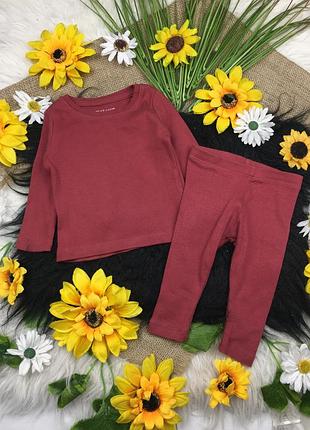 Бордовий комплект на 3-6 міс