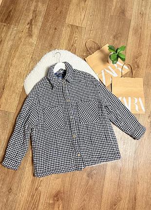 Тепла сорочка zara у клітинку