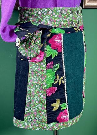 Спідниця баска з шерсті та бавовни