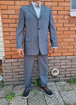 Мужской шерстяной костюм balmain классический мужской костюм