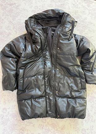 Пуфер жіночий pull&bear екошкіра