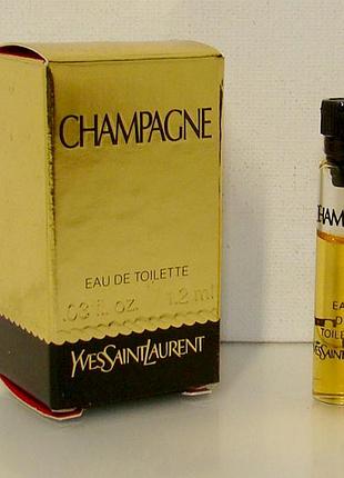 Пробник yves saint laurent champagne. оригинал. винтаж