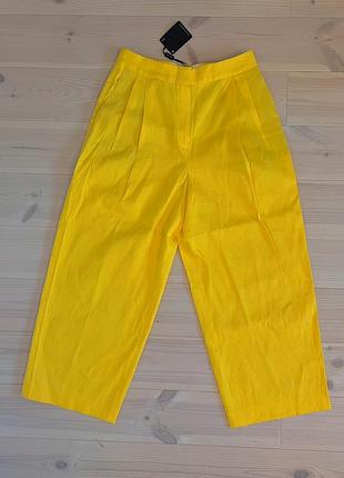 Льняные брюки massimo dutti