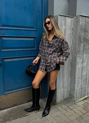 Сорочка в клітинку