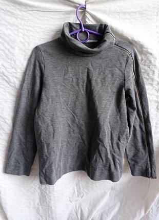 Плотный эластичный свитер cos с функциональной молнией по рукаву