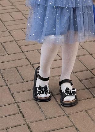 Босоніжки шкільні чорні